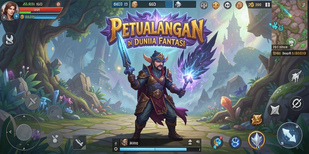 Menggambarkan aksi seru dalam gameplay 66D dengan grafik menakjubkan.