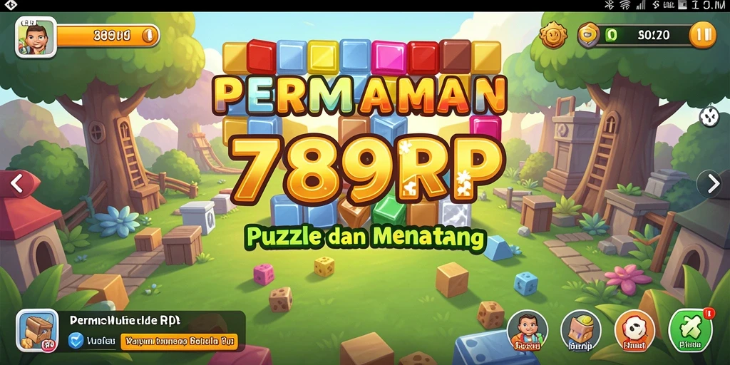 Screenshot gameplay 789RP menunjukkan tingkat tantangan puzzle yang menarik.