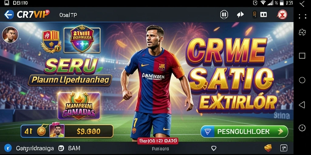 Tampilan menarik dari permainan slot CR7VIP yang seru.
