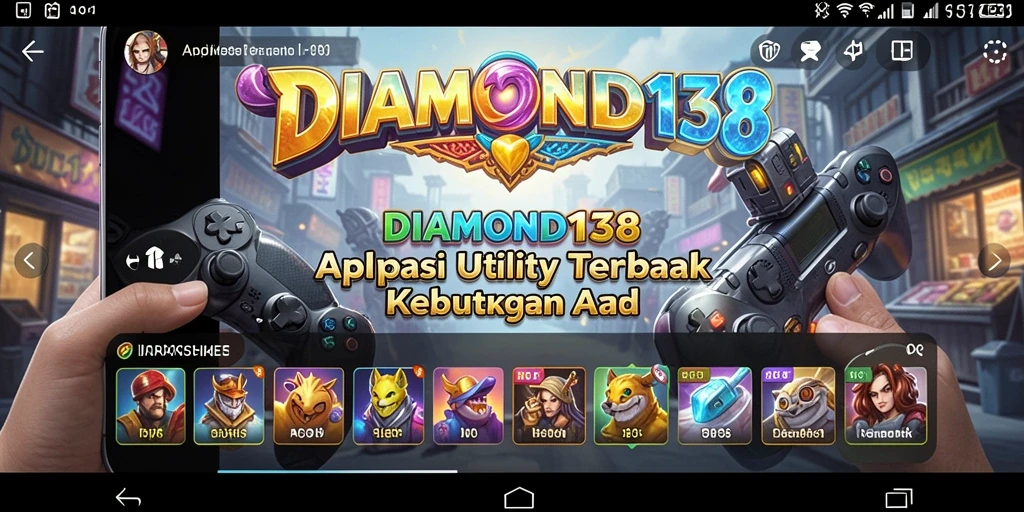 Tampilan utama DIAMOND138 dengan fitur Utility yang lengkap.