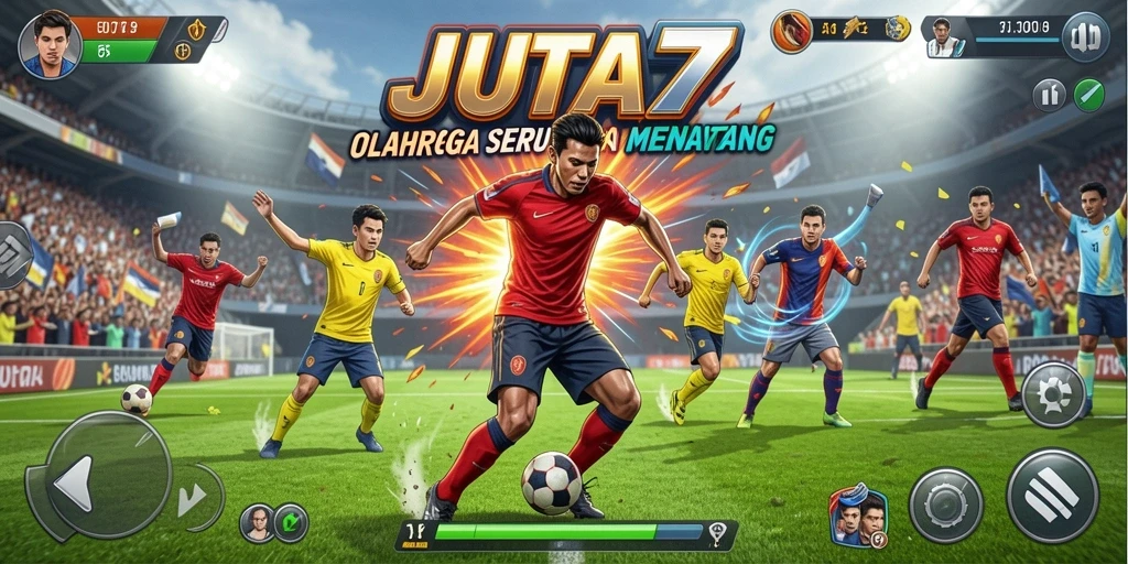 Tampilan gameplay JUTA7 yang mengasyikkan dan kompetitif.