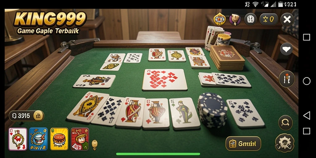 Tampilan gameplay Gaple yang menarik dan interaktif di KING999.