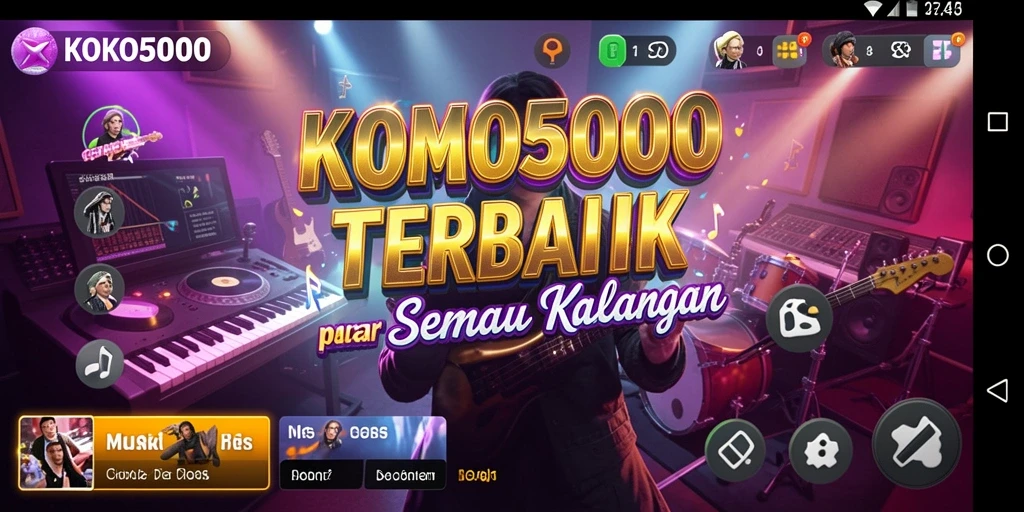 Tampilan menarik KOKO5000 dengan gameplay musik yang seru.