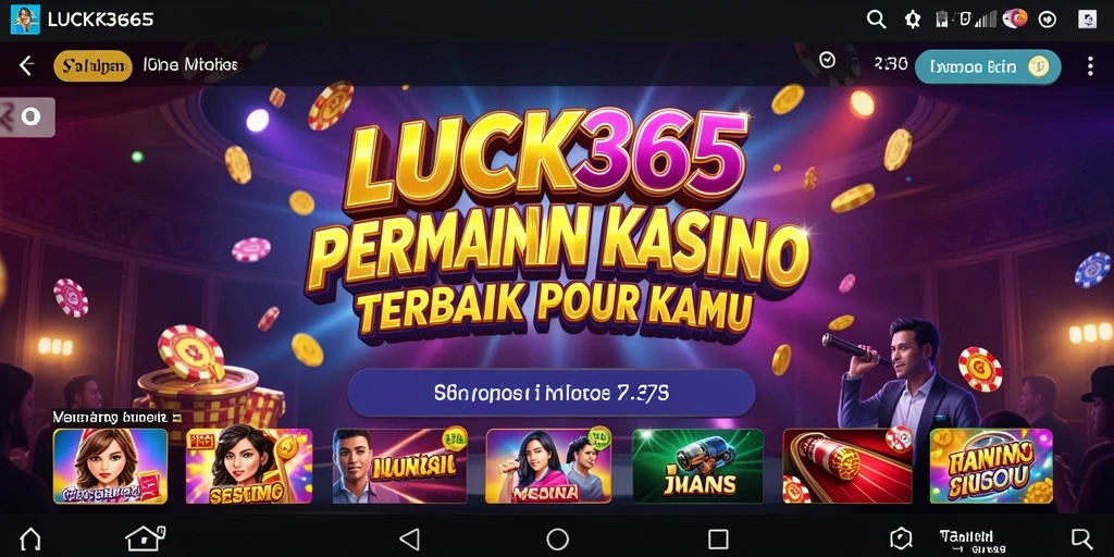Tampilan utama LUCK365 menampilkan gameplay Kasino yang seru dan interaktif.