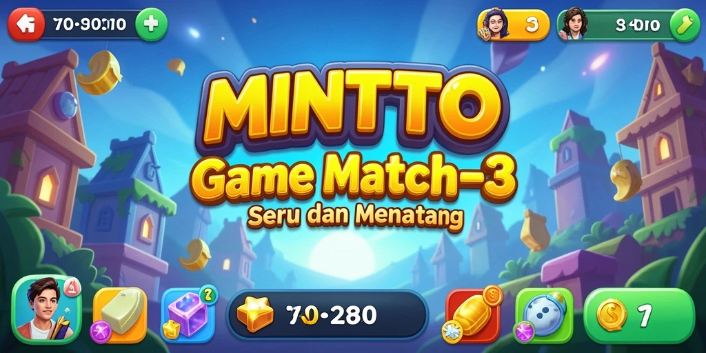 Gameplay MINTOTO yang menarik dengan grafis cerah dan tantangan seru.