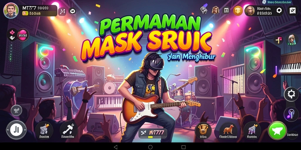 Tampilan gameplay seru dari MT777 dengan alunan musik yang memukau.