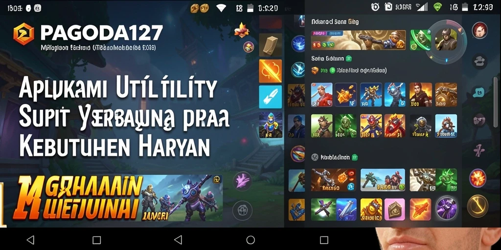 Tampilan antarmuka utama PAGODA127 memperlihatkan berbagai fitur Utility.
