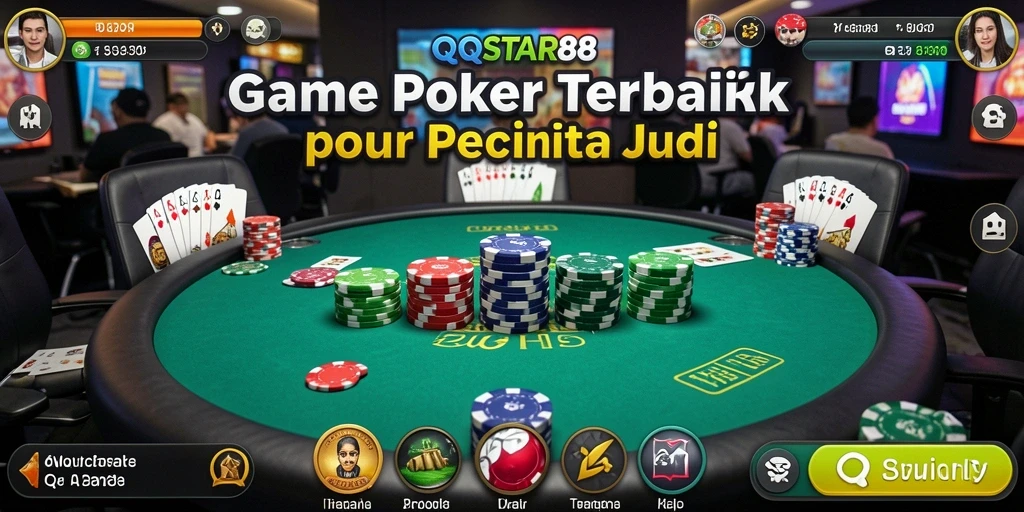 Tampilan screenshot gameplay QQSTAR88 dengan suasana Poker yang menarik.