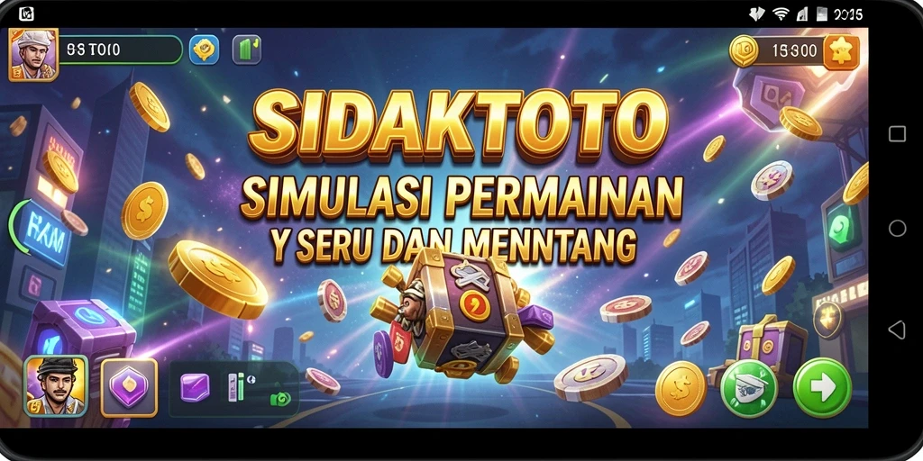 Screenshot gameplay menunjukkan tantangan menarik di SIDAKTOTO.