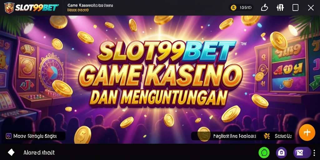 Tampilan menarik dari gameplay Kasino SLOT99BET dengan grafis yang memukau.